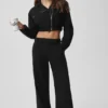 High Road broek met rechte pijpen - Zwart