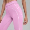 High-Waist 7/8 Heart Throb Legging – Candy Heart Pink/Wit
