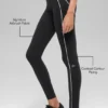 High-Waist 7/8 Heart Throb Legging – zwart/wit