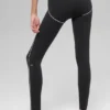 High-Waist 7/8 Heart Throb Legging – zwart/wit