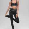 High-Waist 7/8 Heart Throb Legging – zwart/wit