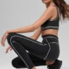 High-Waist 7/8 Heart Throb Legging – zwart/wit