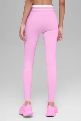 High-Waist 7/8-legging uit de Better Together-collectie – Candy Heart Pink/Whi