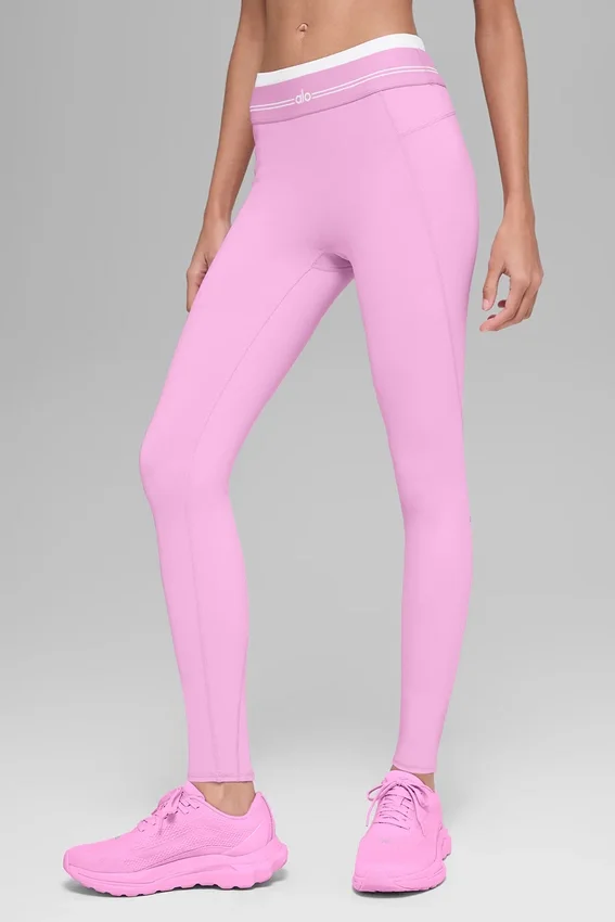 High-Waist 7/8-legging uit de Better Together-collectie – Candy Heart Pink/Whi