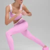 High-Waist 7/8-legging uit de Better Together-collectie – Candy Heart Pink/Whi