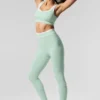 High-Waist Airbrush 7/8 Better Together Legging - Spearmint/Wit