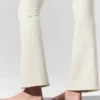 High-Waist Airbrush 7/8 bootcut bootcut legging - ivoor