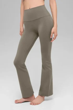 High-Waist Airbrush 7/8-bootcut-legging – Light Cocoa