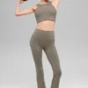 High-Waist Airbrush 7/8-bootcut-legging - Light Cocoa