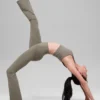 High-Waist Airbrush 7/8-bootcut-legging - Light Cocoa