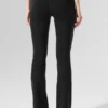 High-Waist Airbrush 7/8 bootcut legging - Zwart