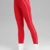 High-Waist Airbrush 7/8 Heart Throb Legging – felrood/wit