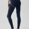 High-Waist Airbrush 7/8 Heart Throb Legging – marineblauw/wit