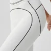 High-Waist Airbrush 7/8 Heart Throb Legging – Wit/Zwart