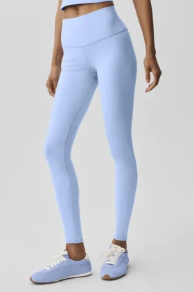 High-Waist Airbrush Airbrush Legging – Licht Provence-blauw