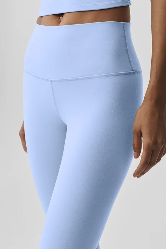 High-Waist Airbrush Airbrush Legging - Licht Provence-blauw