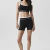 High-Waist Airbrush Better Together Korte broek - Zwart/Wit