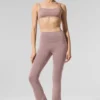 High-Waist Airbrush Bootcut Legging - Taupe