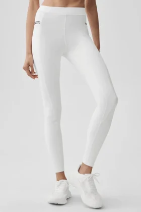 High-Waist Airbrush Fast Track Legging – Wit/Zwart