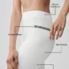 High-Waist Airbrush Fast Track Legging – Wit/Zwart