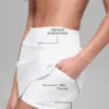 High-Waist Airbrush Good Form-tennisrok - Wit