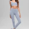 High-Waist Airbrush Heart Throb Legging - Winter Frost/Wit