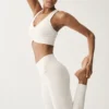 High-Waist Airbrush Legging - ivoor