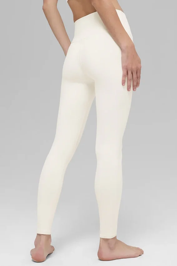 High-Waist Airbrush Legging - ivoor