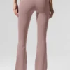 High-Waist Airbrush Legging met 7/8 bootcut - Taupe