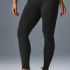 High-Waist Airbrush Legging – Zwart