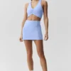 High-Waist Airbrush tennisrok met goede pasvorm - Licht Provence-blauw