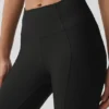 High-Waist Airlift 7/8 Fine Line Legging - Zwart
