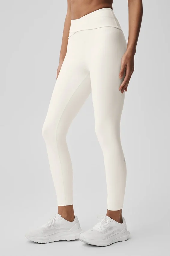 High-Waist Airlift 7/8 Horizon-legging – Ivory
