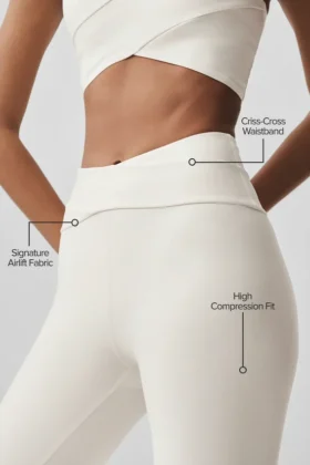 High-Waist Airlift 7/8 Horizon-legging – Ivory