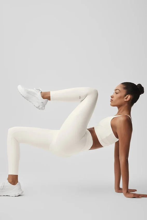 High-Waist Airlift 7/8 Horizon-legging – Ivory