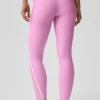 High-Waist Airlift 7/8-legging - Candy Heart-roze/wit
