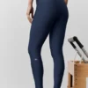 High-Waist Airlift 7/8-legging met fijne lijnen – Navy