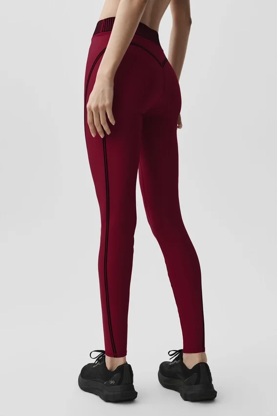 High-Waist Airlift 7/8-legging - Summer Romance Red