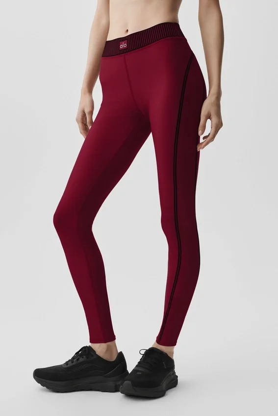High-Waist Airlift 7/8-legging - Summer Romance Red