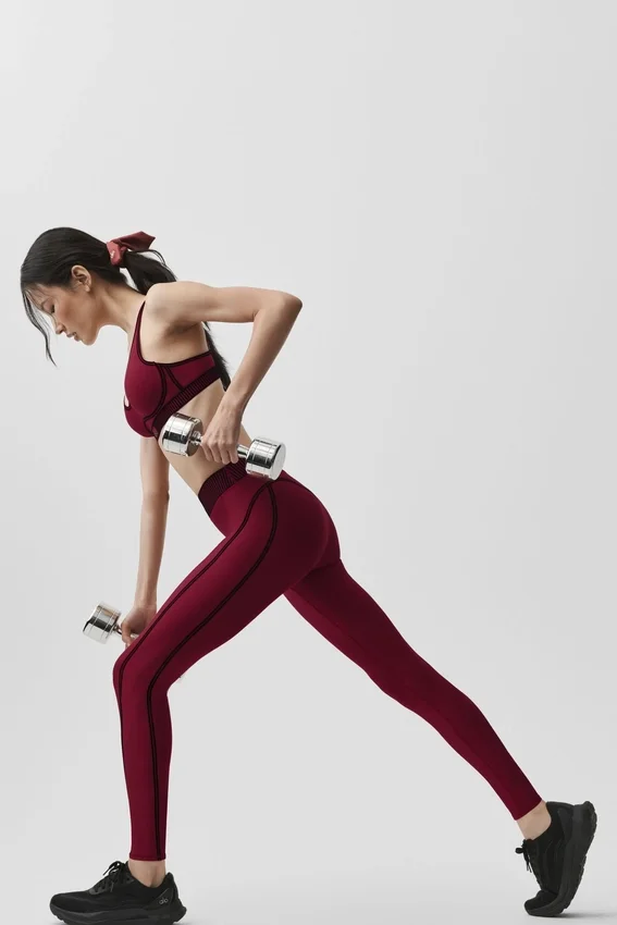 High-Waist Airlift 7/8-legging - Summer Romance Red