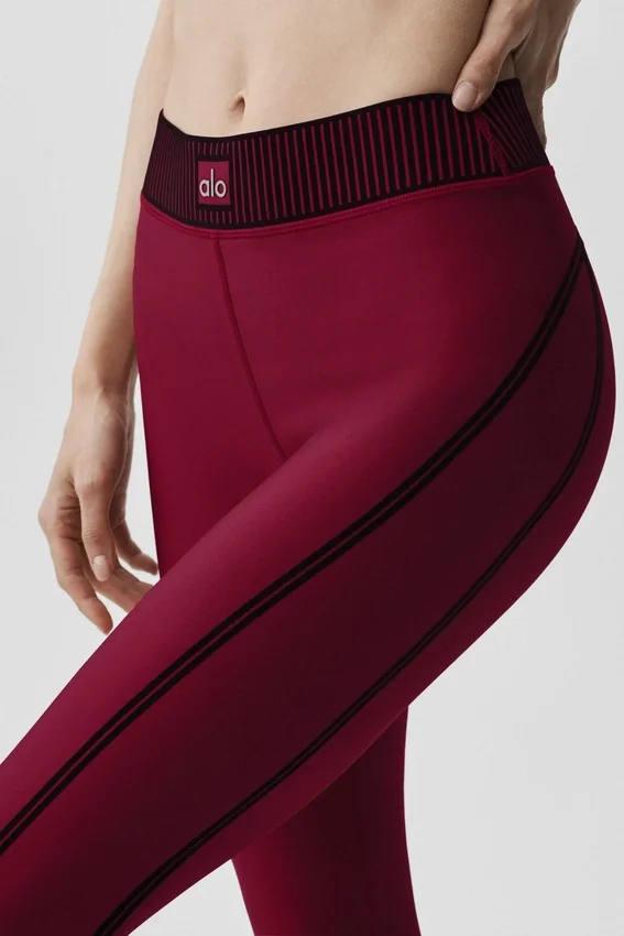 High-Waist Airlift 7/8-legging - Summer Romance Red