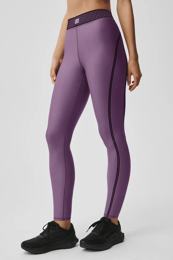 High-Waist Airlift 7/8-legging uit de Line-up-collectie - Plum Kiss