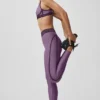 High-Waist Airlift 7/8-legging uit de Line-up-collectie - Plum Kiss