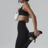 High-Waist Airlift 7/8-legging - Zwart