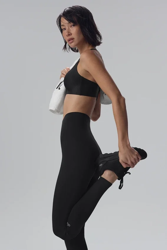 High-Waist Airlift 7/8-legging - Zwart