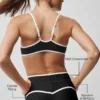 High-Waist Airlift 7/8-legging - Zwart/Wit