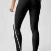 High-Waist Airlift 7/8-legging - Zwart/Wit