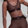 High-Waist Airlift 7/8-lengte Legging – Brownstone