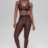 High-Waist Airlift 7/8-lengte Legging – Brownstone