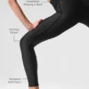 High-Waist Airlift 7/8-lengte Legging - Zwart